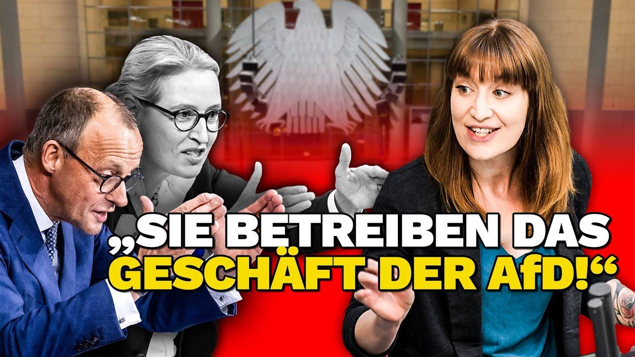 Merz PAKTIERT Mit AfD Und Heidi Reichinnek Reagiert Mit Wutrede!