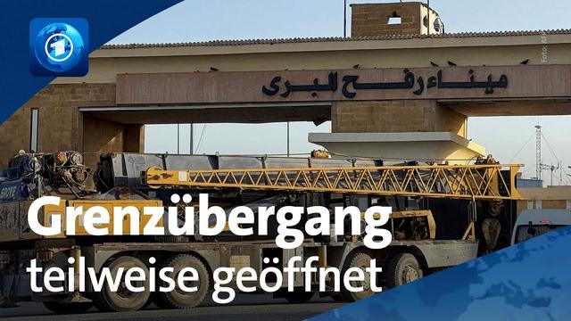 Gaza: Grenzübergang in Rafah teilweise geöffnet