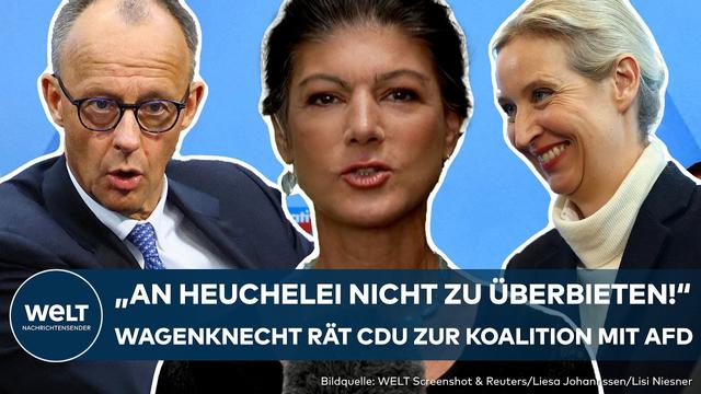 SAHRA WAGENKNECHT: "Großes Politversagen"? BSW-Chefin rät der CDU zur Koalition mit der AfD!