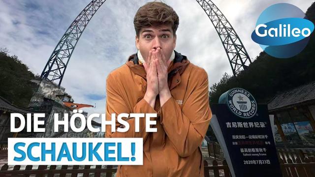 Adrenalin in 108 Metern Höhe: Galileo auf der höchsten SCHAUKEL der Welt in China! | Galileo