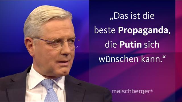 Norbert Röttgen (CDU) und Markus Frohnmaier (AfD) diskutieren über Russland-Gefahr | maischberger