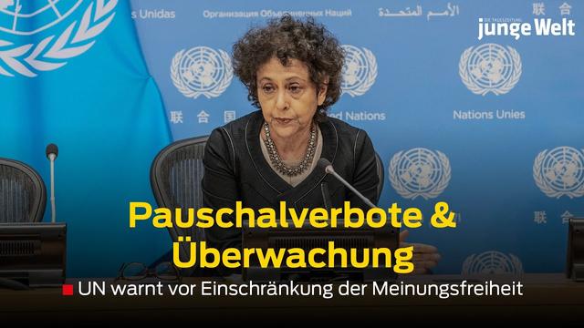 Pauschalverbote und Überwachung: UN warnt vor Einschränkung der Meinungsfreiheit in Deutschland