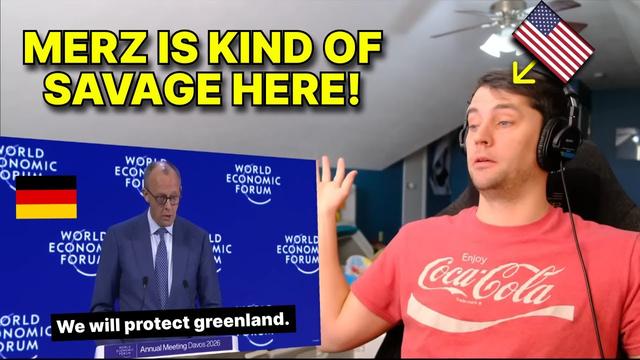 American reacts to Friedrich Merz's Powerful Speech at WEF