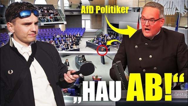 Ich war HEIMLICH im BUNDESTAG - So reagiert die AfD😂