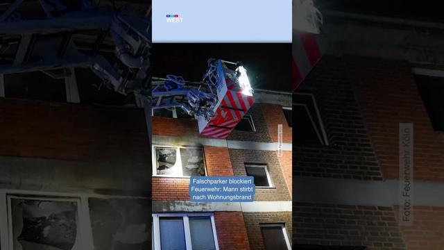 Falschparker blockiert Feuerwehr – Mann stirbt nach Wohnungsbrand in Köln | RTL WEST