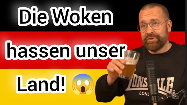 Woker Streamer BabaBartunek fühlt sich von meiner Deutschlandfahne provoziert