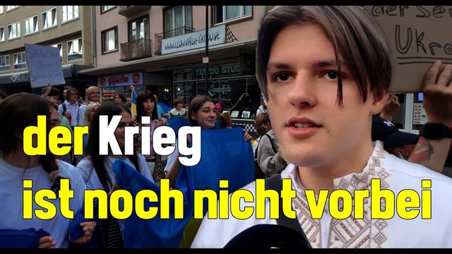 Informatives Gespräch mit einem jungen Ukrainer