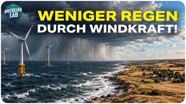 Neue Studie: Offshore-Windkraft sorgt für 15% weniger Regen!