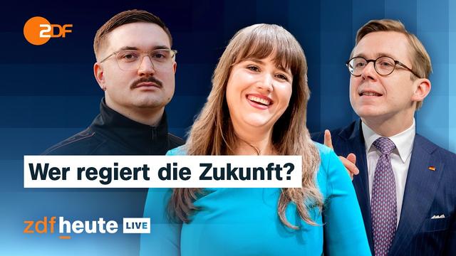 Ricarda Lang und Philipp Amthor: Wie ihre Parteien die Gen Z zurückgewinnen wollen | ZDFheute live