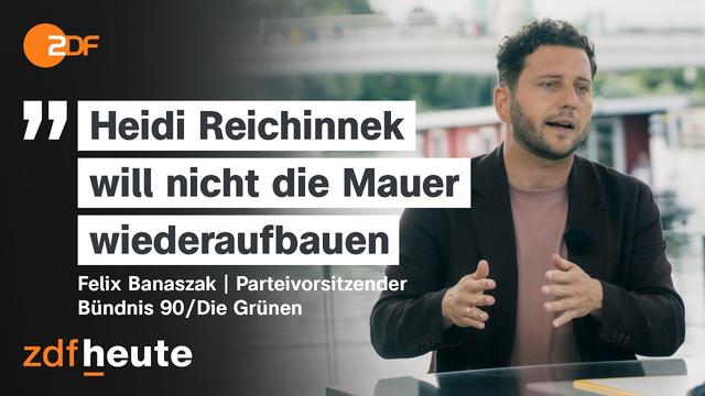 Grünen-Chef Banaszak: Haltung der CDU zur Linken „unverantwortlich“ | ZDF-Sommerinterview