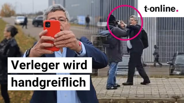 Buchmesse Halle: Rechter Verleger Roland Tichy wird handgreiflich