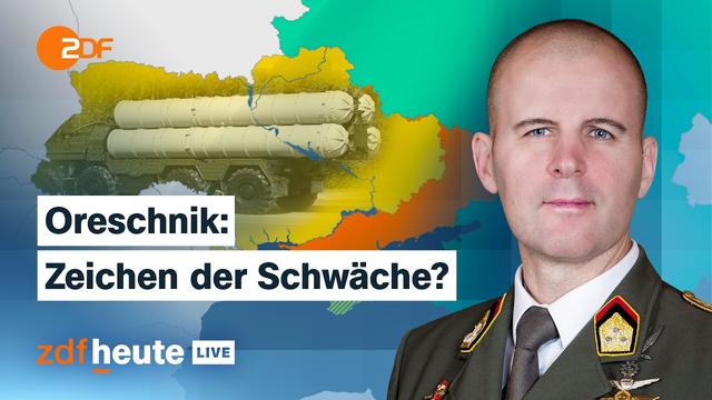 Putin unter Druck: Wieso er die Oreschnik-Rakete gegen die Ukraine einsetzt | ZDFheute live