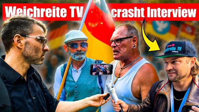 AfD-Fanboys auf rechter Demo – unfassbare Aussagen + @Weichreite  crasht Interview