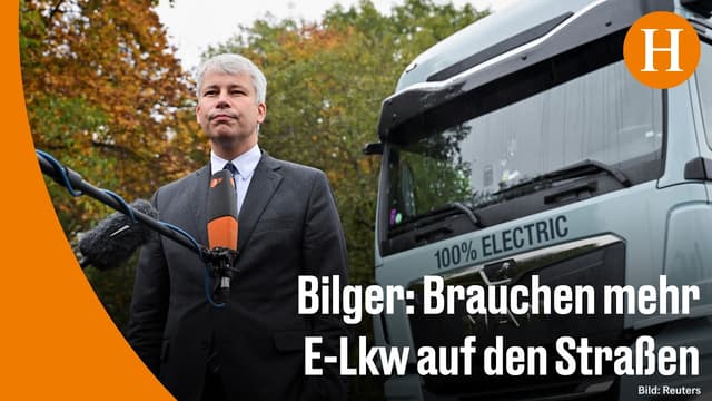 Verkehrswende: Bilger sieht großes Potenzial für E-Lastwagen