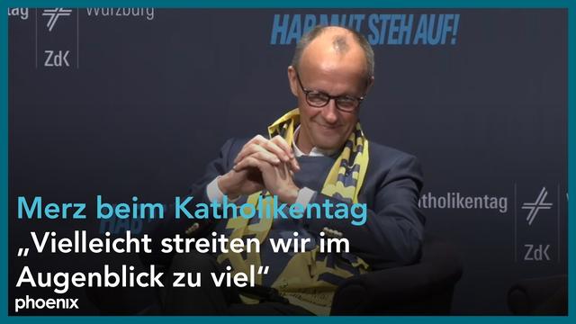 "Gemeinsam Zukunft gestalten": Podium mit Friedrich Merz auf dem 104. Katholikentag | 15.05.2026