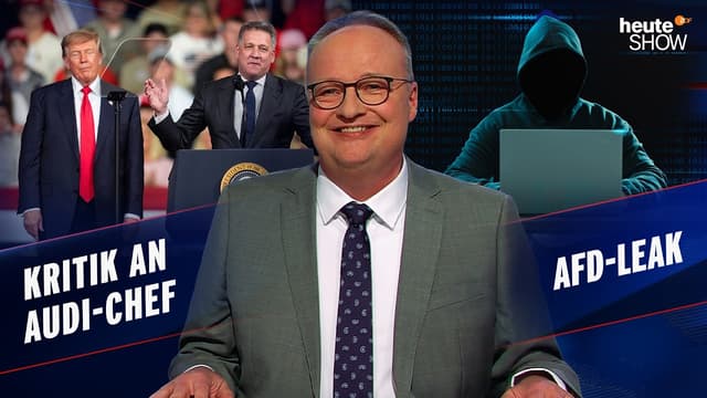 Audi-Chef im Trump-Wahlkampf | AfD vs. EU | Reiche bremst Energiewende | heute-show vom 30.10.2026