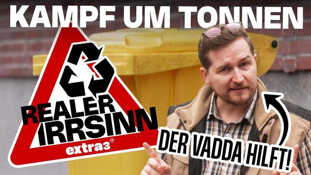 Realer Irrsinn: Der Vadda (@CLMNSBROCK) verteilt Gelbe Tonne in Würselen | extra 3
