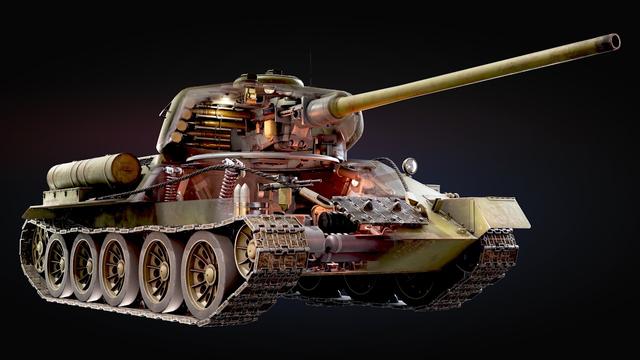 Inside the T-34-85
