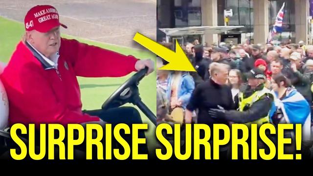 Trump’s Scotland Trip QUICKLY BACKFIRES as Protestors TAKE OVER