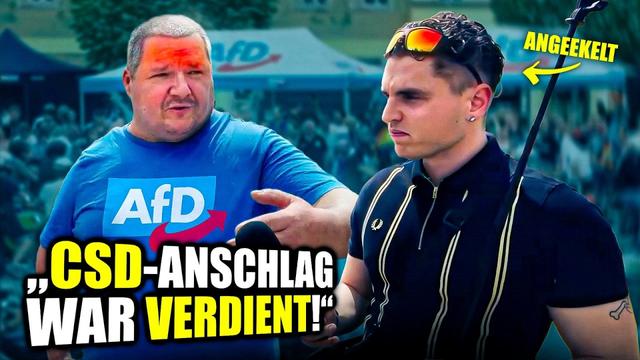 AfD Fan FEIERT ANSCHLAG Auf CSD Berlin! Simson Ausfahrt ESKALIERT! 😳