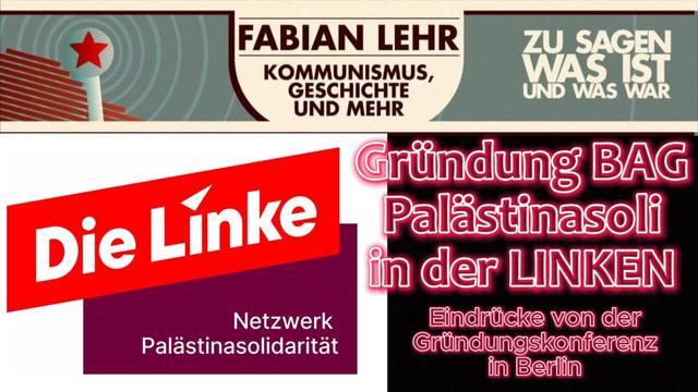 Gründung BAG Palästinasoli in der LINKEN - Eindrücke von der Gründungskonferenz in Berlin