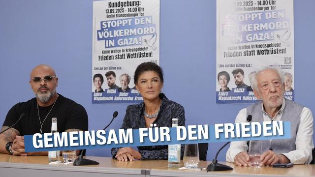 Frieden statt Wettrüsten! Kundgebung am 13.9. in Berlin feat. Massiv & Dieter Hallervorden
