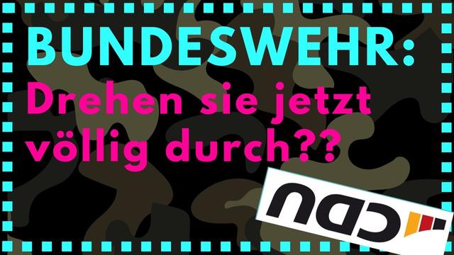 Der WAHNSINN ESKALIERT: CDU will Bundeswehr im Inland