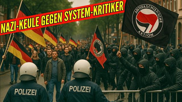 🚨 Antifa tobt! 🚨 Friedliche Demo in Münster unter Beschuss