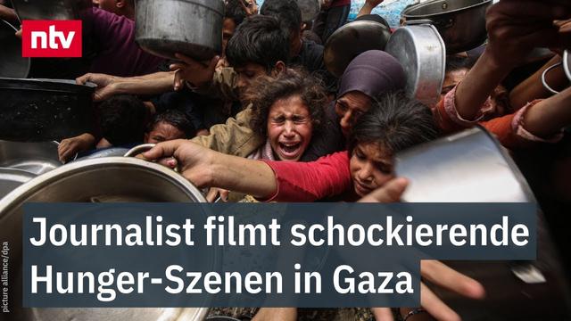 Schockierende Hunger-Szenen in Gaza - Kinder nur Haut und Knochen