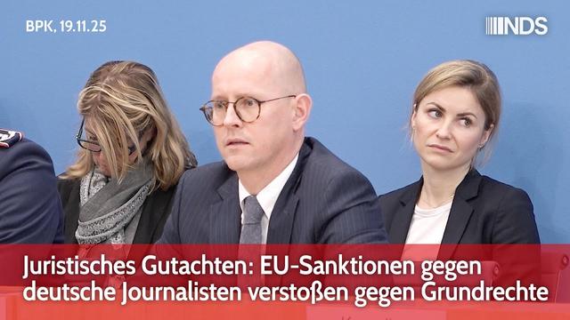 Juristisches Gutachten: EU-Sanktionen gegen deutsche Journalisten verstoßen gegen Grundrechte | BPK