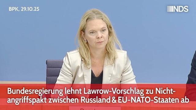 Bundesregierung lehnt Lawrow-Vorschlag zu Nichtangriffspakt zwischen Russland und EU-NATO-Staaten ab
