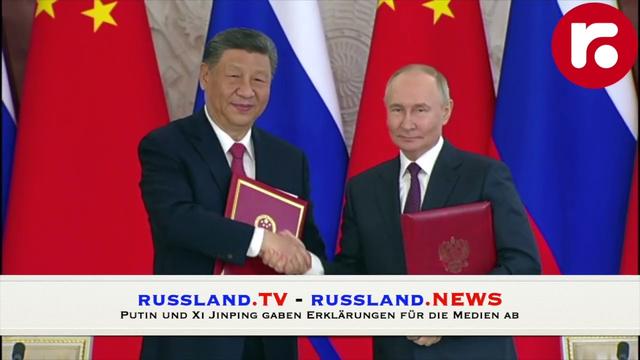 Putin und Xi Jinping gaben Erklärungen für die Medien ab