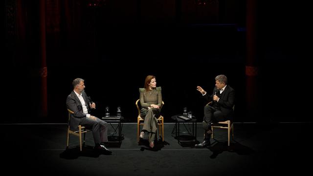 "Habeck live" am Berliner Ensemble: "Gefährdete Ordnungen" mit Florence Gaub und Anders Levermann