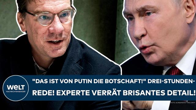UKRAINE-KRIEG: "Das ist von Putin die Botschaft!" Drei-Stunden-Rede! Experte verrät brisantes Detail