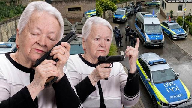 Rentner schießen auf Dinge