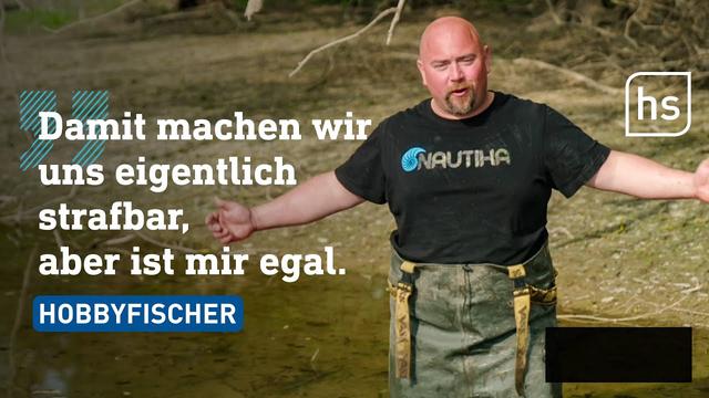 Verbotene Netze, keine Papiere: Fischereiaufsicht kontrolliert Angler | hessenschau