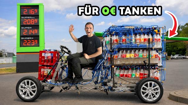 Wir haben ein AUTO gebaut, das man KOSTENLOS tanken kann