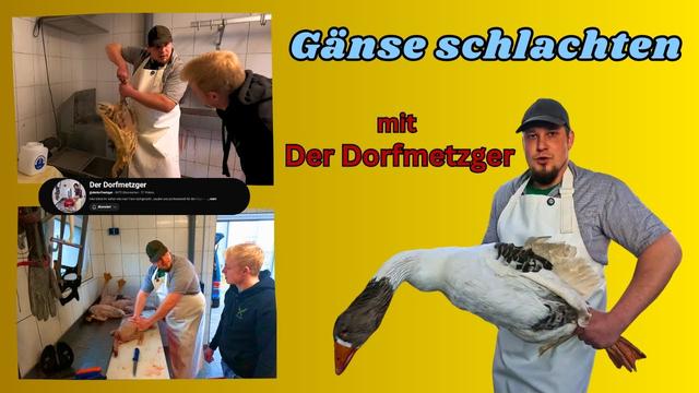 🦆 Gänse-Hausschlachtung mit Der Dorfmetzger – Vom Tier zum Produkt 🔪