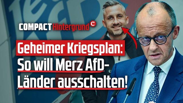Geheimer Kriegsplan: So will Merz AfD-Länder ausschalten!
