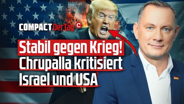 Stabil gegen Krieg! Chrupalla kritisiert Israel und USA💥
