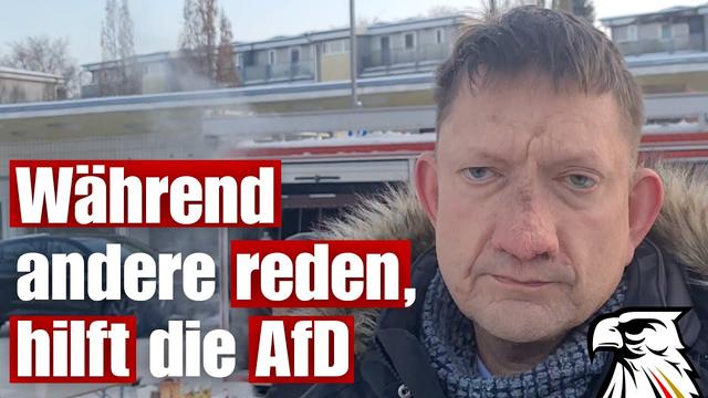 Während andere reden, hilft die AfD! | Ronald Gläser (AfD) im Berliner Kälte-Chaos