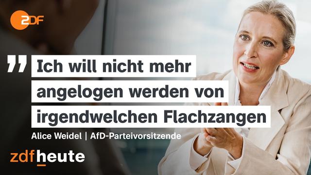 AfD-Chefin Weidel siegessicher: "Wir werden regieren" | ZDF-Sommerinterview
