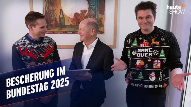 Lutz und Fabian verteilen Geschenke im Bundestag – auch 2025! | heute-show