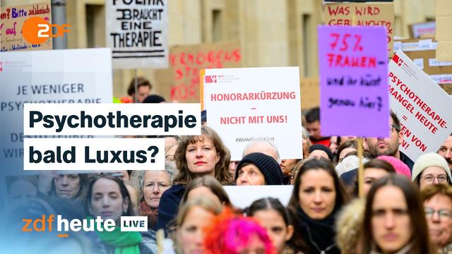 Gesundheitsreform: Wie bei der Psychotherapie gespart werden soll | ZDFheute live