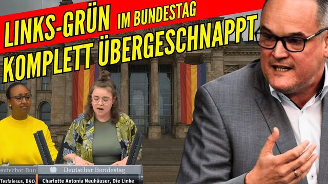 ‼️ ESKALATION IM BUNDESTAG ‼️ Links-Grüne DREHT DURCH ‼️ Regenbogenflagge auf dem Bundestag 🏳️‍🌈