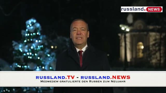 Medwedew gratulierte den Russen zum Neujahr