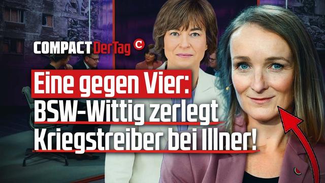 Eine gegen Vier: BSW-Wittig zerlegt Kriegstreiber bei Illner!💥