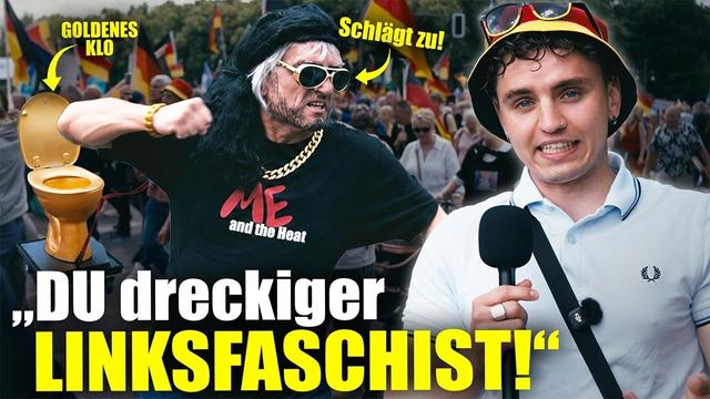 GESTÖRTER AfD Wähler GREIFT Mich Auf REMIGRATION Demo An 😳