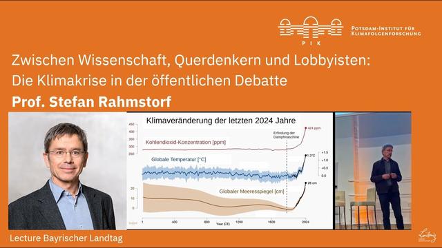 Die Klimakrise in der öffentlichen Debatte | PIK-Forscher Prof. Stefan Rahmstorf