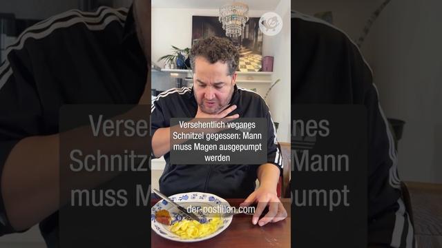 Versehentlich veganes Schnitzel gegessen: Mann muss Magen ausgepumpt werden